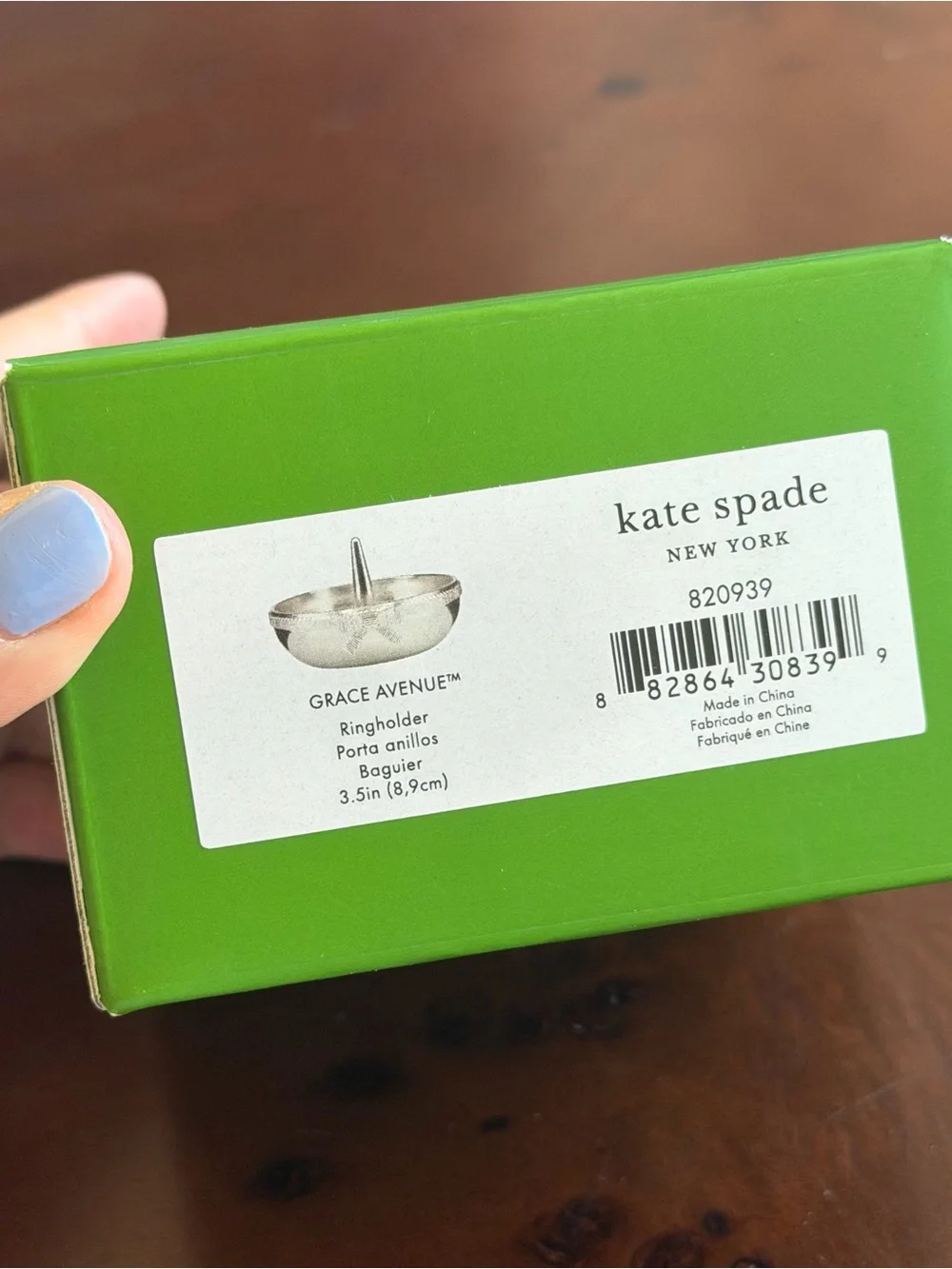Kate Spade Grace Avenue Ring Holder